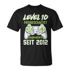 Level 10 Jahre Geburtstags Junge Gamer 2012 Geburtstag T-Shirt
