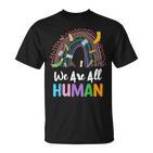 Lgbtq Wir Sind Alle Menschen T-Shirt