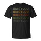 Love Heart Marylou GrungeVintage-Stil Schwarz Marylou T-Shirt