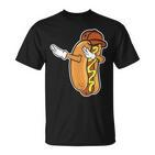 Lustiges Hot Dog Dabbing T-Shirt, Tanzendes Würstchen Design