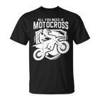 Motocross Für Biker I Dirt Bike I Cross Enduro T-Shirt