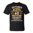 Oktober 1962 Lustige Geschenke 60 Geburtstag T-Shirt