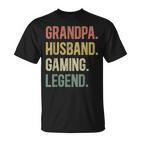 Opa Ehemann Gaming Legende Vintage Opa Gamer Retro T-Shirt