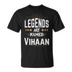 Personalisiertes Legends Are Named Vihaan T-Shirt, Sternen-Design