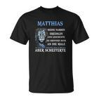 Personalisiertes Matthias T-Shirt mit Löwenmotiv & inspirierendem Zitat