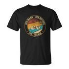 Personalisiertes Schwarzes T-Shirt für Frank - Der Mann Mythos Legende