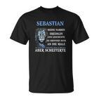 Personalisiertes Sebastian Löwen-Design T-Shirt, Spruch Tee