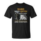 Personalisiertes T-Shirt Mario - Sohn Gottes mit Inspirierendem Zitat