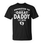 Promoted to Great Daddy 2020 T-Shirt, Perfektes Geschenk zum Vatertag