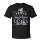 T-Shirt für pensionierte Polizisten, Legende im Ruhestand