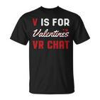 Valentinstag VR Chat T-Shirt, Herzen Motiv für den Liebsten