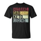 Vintage Ehemann Papa Keto Legende T-Shirt, Lustiges Vatertagsgeschenk