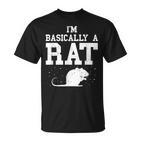 Vintage Rattenliebhaber T-Shirt, Nagerbesitzer Maus Motiv