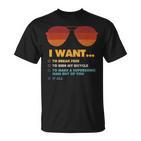 I Want To Ride My Bicycle I Sonnenbrillen T-Shirt