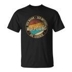 Wolfgang T-Shirt: Mann, Mythos, Legende, Personalisiert