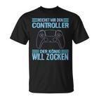 Zocken Reichet Mir Den Controller König Ps5 Konsole Gamer V3 T-Shirt