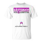 18 Geburtstag Gästebuch 18 Jahre Geburtstagsgeschenk Gast T-Shirt