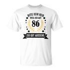 86 Jahre Geburtstag Geschenke Deko Mann Frau Lustiges T-Shirt