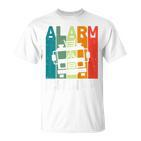 Feuerwehr Alarm Ich Bin 4 Jahre Retro T-Shirt für Kindergeburtstag
