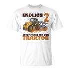 Kinder Traktor T-Shirt Endlich 2 Jahre: Jetzt Fahre Ich für Jungen