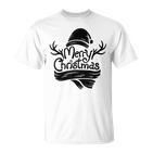 Merry Christmas Weihnachts Spruch Dekoration Damen Herren V4 T-Shirt