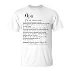 Opa Definition T-Shirt, Herren Spruch für Großvater