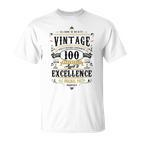 Retro 100 Geburtstag Geschenk Für Oma 100 Jahre Alt 1922 T-Shirt