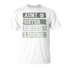 Tante Schwester Fußballlegende Used-Legende Grunge F T-Shirt