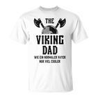 Wikinger Dad T-Shirt, Lustiges Weihnachten Papa Geschenk