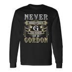 Gordon Name Shirts