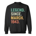 80th Birthday Sweatshirts