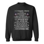 Veteran Creed Sweatshirts
