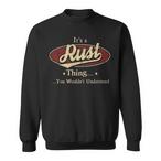Rust Name Sweatshirts