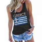 Greek Flag Tank Tops