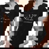 I Ate Some Pie And It Was Delicious Funny Math Pun Women V-Neck T-Shirt