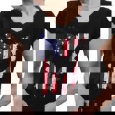 Rooster Patriotic Chicken 4Th Of July Usa Flag Women V-Neck T-Shirt