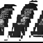 Awesome Dads Have Tattoo Beards Ride Motorcycles Fathers Day Long Sleeve T-Shirt