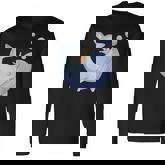 Cute Whale Illustration Classic Long Sleeve T-Shirt