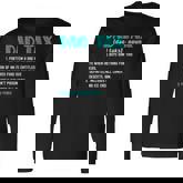 Dad Tax Dad Tax Definition Fathers Day Long Sleeve T-Shirt