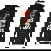 Lgbt Rainbow Flag Rooster Pun I Love Peckers Gay Chicken Dad Long Sleeve T-Shirt