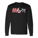 Mom Of The Birthday For Boy Cow Farm 1St Birthday Cow Mommy Long Sleeve T-Shirt