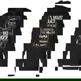 Retro Birthday Legends Were Born In 1982 September Men Women Long Sleeve T-Shirt T-shirt Graphic Print