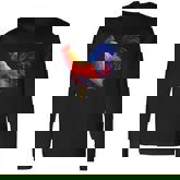 Rooster Country Decor Chicken Gallo Rooster Men Women Long Sleeve T-Shirt T-shirt Graphic Print