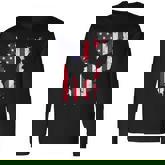 Rooster Patriotic Chicken 4Th Of July Usa Flag Men Women Long Sleeve T-Shirt T-shirt Graphic Print