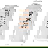 Black History Month Melanin Black Pride Melanin Afro Queen Men Women Long Sleeve T-Shirt T-shirt Graphic Print