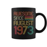 50 Year Old Awesome Since August 1973 50Th Birthday Men  Coffee Mug