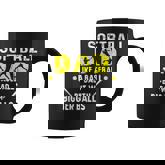 Mens Softball Dad Like A Baseball Dad But With Bigger Balls Funny  Coffee Mug