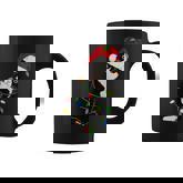 Tuxedo Cat Meow Santa Tuxie Christmas Tree Lights Cat Catmas  Coffee Mug