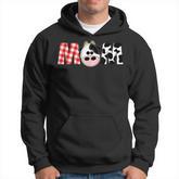 Mom Of The Birthday For Boy Cow Farm 1St Birthday Cow Mommy  Hoodie