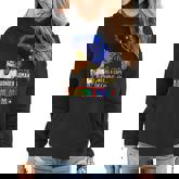 Black Afro American Autism Awareness Mom Rainbow Sparkle  Women Hoodie